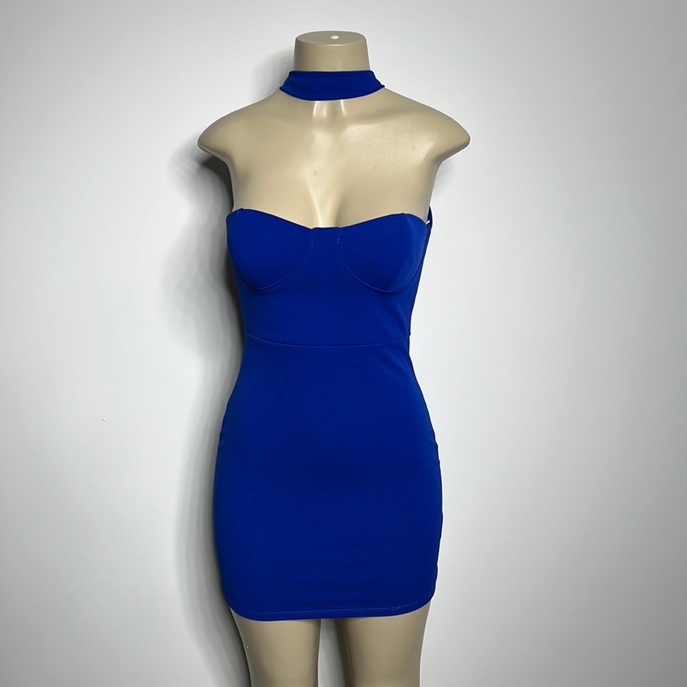 Diamante small blue dress